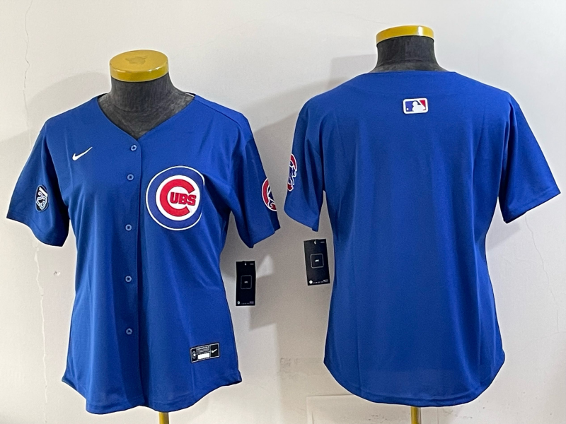 Youth Chicago Cubs blank blue 2025 Nike MLB jersey 005